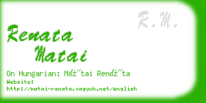 renata matai business card